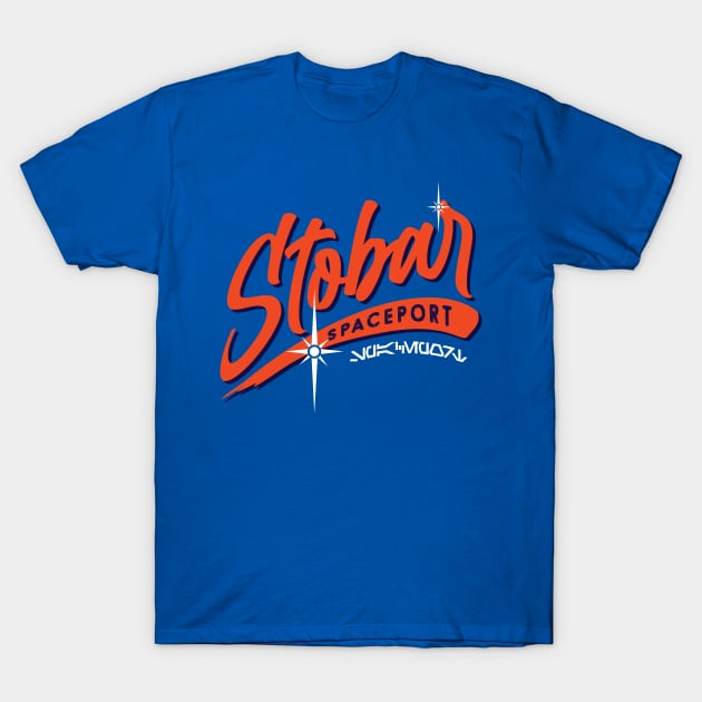 Stobar Spaceport T-Shirt by MindsparkCreative